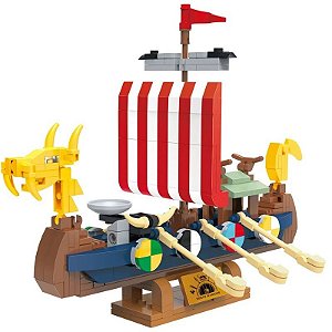 Quebra-cabeça Histórico de Modelos Viking Ship 2113 (302 peças)