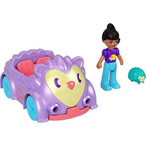 Miniaturas Polly Pocket com Veículo Mattel - HKV55-HKV58