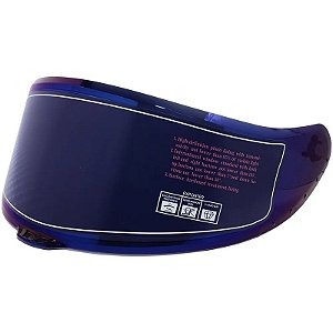 Viseira para Capacete C1/C3 LV Cool - Azul Espelhado