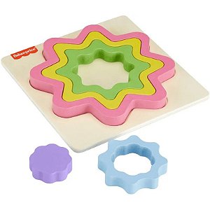 Quebra-cabeça Mini Arco-Íris de Madeira Fisher-Price - HXT99