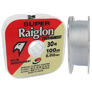 Linha de Monofilamento Marine Sports Super Raiglon 30lb 0.910mm -100m