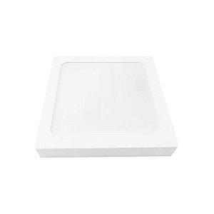 Painel LED Sobrepor Quadrado Com Sensor 6500K 18W Bivolt