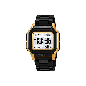 Relógio Masculino Digital Skmei 2264 GDWT Ouro Branco