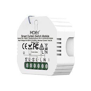 Interruptor Inteligente Moes MS-108WR Wi-Fi/RF/Alexa/Google
