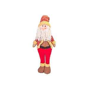 Papai Noel 58CM Vermelho Marrom Bege