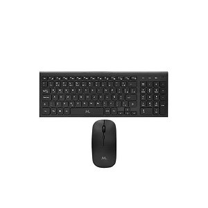 Teclado e Mouse Mtek KM-5515B-PT Sem Fio Português - Preto