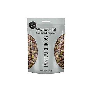 Pistache Wonderful Sal Marinho e Pimenta Pacote 155G