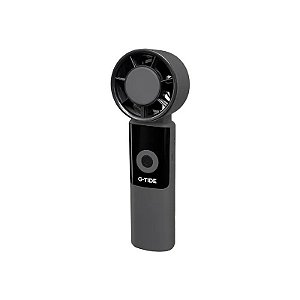 Mini Ventilador G-Tide FH02L 5 Pás Recarregável - Cinza/Preto