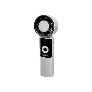 Mini Ventilador G-Tide FH02L 5 Pás Recarregável - Branco/Preto