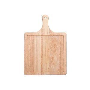 Tábua de Corte com Alça de Bambu 28CM