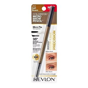 Lápis de Sobrancelha Revlon Colorstay Micro Brow 453 Soft Brown - 0,09g