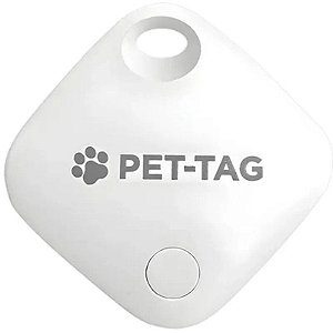 Rastreador inteligente para animais de estimação - Etiqueta Pet-Tag ITAG03 Branca (compatível com iOS)