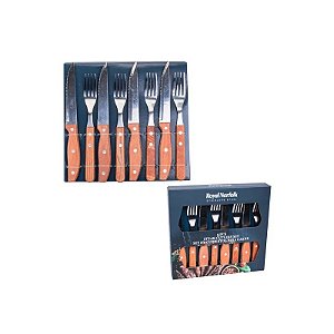 Jogo de Utensílios para Cozinha Em Aço Inoxidável 8 Peças com Madeira