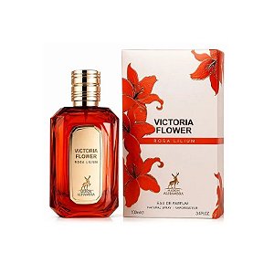 Perfume Maison Alhambra Victoria Flower Rosa Lilium Eau de Parfum Feminino 100ML