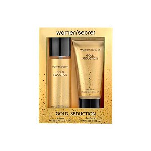 Kit Women'Secret Gold Seduction Névoa Corporal 85ML + Loção Corporal 90ML - Feminino