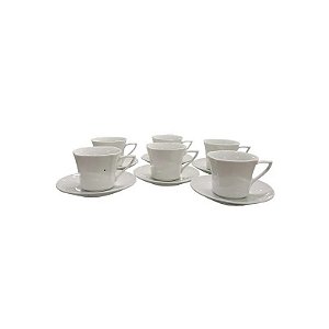 Jogo de Taça Porcelana 200ML 6 Peças