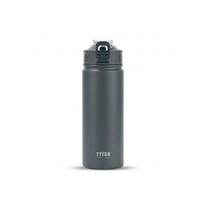 Garrafa Térmica Tyeso TS-8771C MZ-297 de 750 ml com Canudo - Cinza