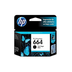 Tinta HP 664 Preto F6V29AL 2ML
