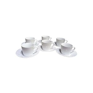 Jogo de Taça Porcelana 200ML 6 Peças