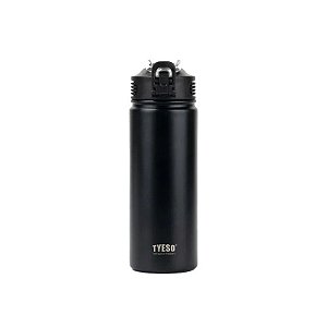 Garrafa Térmica Tyeso TS-8771C MZ-297 de 750 Ml com Canudo - Preta