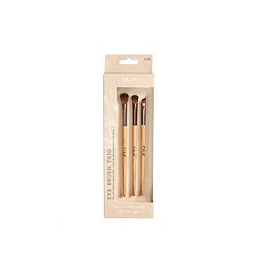 Jogo de Pincéis para Olhos Brocha Cala Bamboo de 3 Peças