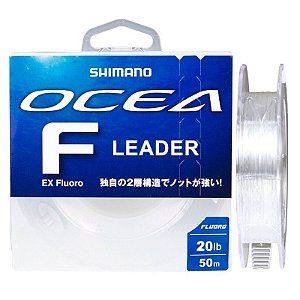 Linha Monofilamento Shimano Ocean F EX Fluoro Leader 20lb 50m