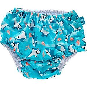 Traje de Banho com Fralda Reutilizável Buba - 11771 - Tubarão - M