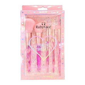 Kit Pincel Ruby Face Stealing Heart - Y21833 (5 Peças)