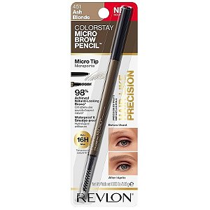 Lápis de Sobrancelha Revlon Colorstay Micro Brow 451 Ash Blonde - 0.09g