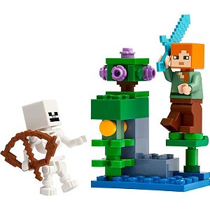Jogo Lego Minecraft A Caverna Verdejante Luta - 30705 (40 Peças)