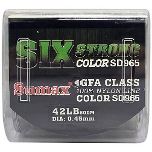 Linha Monofilamento Sumax 6X Strong SD-960 0,45mm 42lb 600m Verde