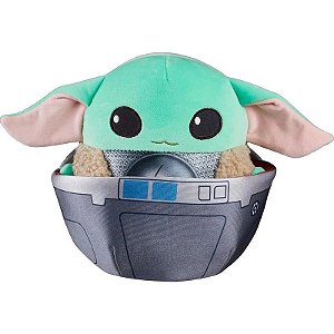 Pelúcia Grogu com Carrinho Star Wars The Mandalorian Cuutopia Mattel - HWJ05