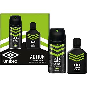 Perfume Umbro Action EDT 100mL + Desodorante Corporal em Spray 150mL - Masculino