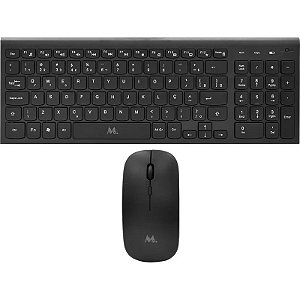 Teclado e Mouse Sem Fio Mtek KM-5515 - Preto