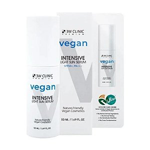 Protetor Solar Sérum 3W Clinic Vegan Intensive Light Sun Serum FPS50+ PA+++ (50mL)