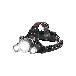 Lanterna Frontal Boruit RJ-3000 LED 5000 Lúmens Recarregável