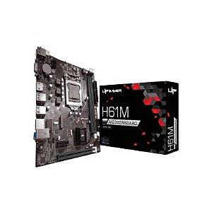 Placa Mãe Gamer Up H61MDR3, Intel LGA 1155, M-ATX, DDR3, M.2 Nvme, UP-H61M