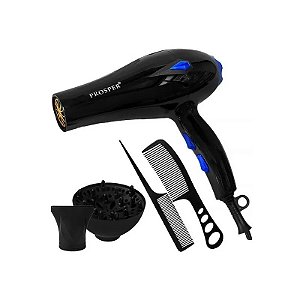 Secador de Cabelo Prosper P-6602 2800 Watts 110V ~ 60Hz - Preto e Azul