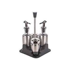 Tempero Porta Gireto de Condimento Inox