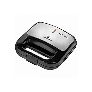 Sanduicheira e Grill Electrobras Fast Grill EBGS-01 750 Watts 127V ~ 60 Hz - Preta/Prata