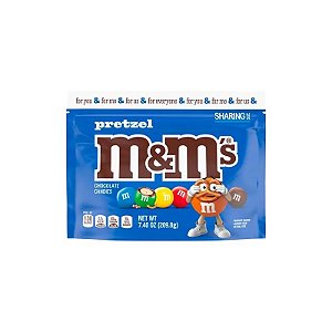 Pacote de Chocolate Mars M&M Pretzel 209G