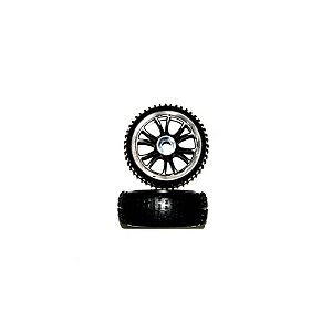 Roda HT Roda Black 1/8 Completa 2PC 85746BL