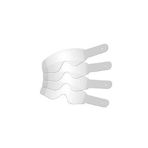 Película para Viseira MT Helmets Tear-Off MX-Pro II-III - 10 Peças