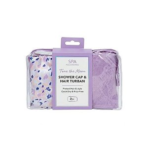 Touca de Banho e Turbante Cala - Pink Hues