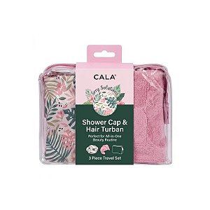 Touca de Banho e Turbante Cala Peachy Palms