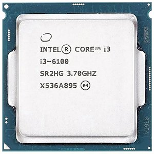 Processador Intel Core i3 LGA1151 i3-6100 3.70GHz 3MB Cache OEM