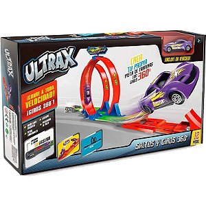 Ultrax Pista de Saltos y Giros 360° - VTR02 (12 Piezas)