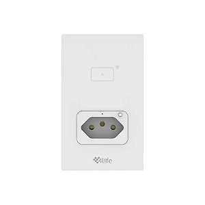 Tomada e Interruptor Smart 4Life FLT11GWW Parede 1 Gangue Branco