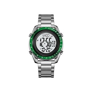 Relógio Masculino Digital Skmei 2145 Prata Verde