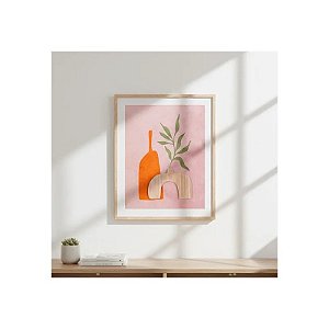 Quadro Decorativo com Design de Vaso 40X50CM